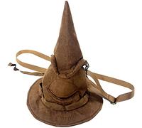 PIUMOJ Harry Umhängetasche, Potter Messenger Bag, Wizard Handtasche Tasche, Sprechender Hut, Magic Hat Messenger Bag Wird für Den Täglichen Gebrauch Verwendet (Braun)