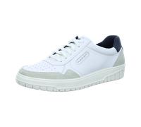 Pius Gabor Herren Sneaker Low,Halbschuhe,recyceltes Futter,zertifiziertes Leder,Wechselfußbett,White/Off-White/Denim,46 EU / 11 UK