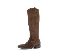 Bikerboots GABOR "Gabor Stiefel Veloursleder", Damen, Gr. 40,5, whisky, Veloursleder, casual, Schuhe (86745529-40,5) whisky