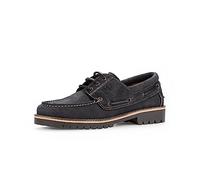 Pius Gabor Herren Mokassins, Männer Slip On,Lederfutter,Wechselfußbett,Slipper,Halbschuhe,Slides,Schlupfschuhe,Loafer,Petrol,43 EU / 9 UK