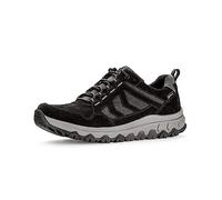 Pius Gabor Herren Sneaker Low,Halbschuhe,Gore-TEX,Wechselfußbett,zertifiziertes Leder,Freizeitschuhe,Laufschuhe,schnürer,Black,44 EU / 9.5 UK