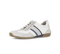 Pius Gabor Herren Sneaker Low,Halbschuhe,recyceltes Futter,Wechselfußbett,schnürer,straßenschuhe,Off-White/White/Fjord,44 EU / 9.5 UK