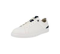 Pius Gabor Herren Sneaker Low,Halbschuhe,recyceltes Futter,Wechselfußbett,Strassenschuhe,Sportschuhe,Freizeitschuhe,White/Denim,46.5 EU / 11.5 UK