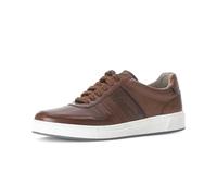 Pius Gabor Herren Sneaker Low,Halbschuhe,recyceltes Futter,Wechselfußbett,Strassenschuhe,Sportschuhe,Cognac/Mocca/Midnight,42.5 EU / 8.5 UK