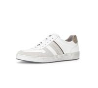 Pius Gabor Herren Sneaker Low,Halbschuhe,recyceltes Futter,zertifiziertes Leder,Wechselfußbett,Kork-Zwischensohle,White/Off-White/salvia,45 EU / 10.5 UK