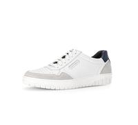 Pius Gabor Herren Sneaker Low,Halbschuhe,recyceltes Futter,zertifiziertes Leder,Wechselfußbett,White/Off-White/Denim,45 EU / 10.5 UK