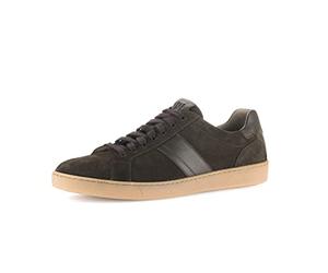 Pius Gabor Herren Sneaker Low,Halbschuhe,Wechselfußbett,zertifiziertes Leder,Freizeitschuhe,Laufschuhe,schnürschuhe,Ebony/Mocca,42 EU / 8 UK