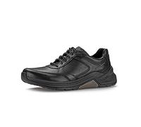 Pius Gabor Herren Sneaker Low,Halbschuhe,Wechselfußbett,zertifiziertes Leder,Freizeitschuhe,Turnschuhe,Laufschuhe,schnürer,Black,44.5 EU / 10 UK