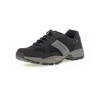Pius Gabor Herren Sneaker Low,Halbschuhe,Wechselfußbett,zertifiziertes Leder,schnürschuhe,schnürer,Sportschuhe,Black/Graphite,43 EU / 9 UK