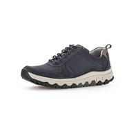 Pius Gabor Herren Sneaker Low,Halbschuhe,zertifiziertes Leder,Wechselfußbett,Freizeit,straßenschuhe,Strassenschuhe,Blue,47 EU / 12 UK