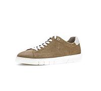 Pius Gabor Herren Sneaker Low,Halbschuhe,zertifiziertes Leder,Wechselfußbett,Sportschuhe,Freizeitschuhe,Laufschuhe,Taupe/White,45 EU / 10.5 UK