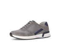 Pius Gabor Herren Sneaker Low,Halbschuhe,zertifiziertes Leder,Wechselfußbett,Strassenschuhe,Sportschuhe,Turnschuhe,Stone/Fjord,47 EU / 12 UK
