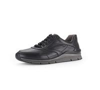 Pius Gabor Herren Sneaker 1031.11.01 – zertifiziertes Leder, Wechselfußbett – Schwarz 44,5 EU/10 UK