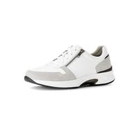 Pius Gabor Herren Sneaker Low, Männer Halbschuhe,Wechselfußbett,Freizeitschuhe,Turnschuhe,Laufschuhe,schnürschuhe,White/lt.Grey,42.5 EU / 8.5 UK