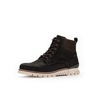 Pius Gabor Herren sportliche Stiefel,Gore-TEX,zertifiziertes Leder,Wechselfußbett,Superflex Sohle,warm gefüttert,Black/Mocca,49.5 EU / 14 UK