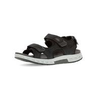 Pius Gabor Herren Trekkingsandalen, Männer Sandalen,zertifiziertes Leder,Freizeitschuhe,offene Schuhe,Strandschuhe,Black/Black,46 EU / 11 UK