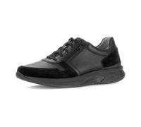Sneaker low Materialmix Leder schwarz schwarz - Gr. - 11