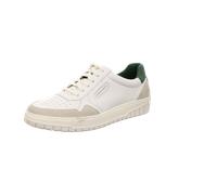 Pius Gabor Herren Sneaker Low,Halbschuhe,recyceltes Futter,zertifiziertes Leder,Wechselfußbett,White/Off-White/Green,46.5 EU / 11.5 UK