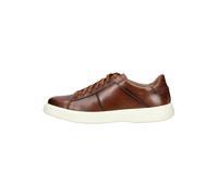Sneaker PIUS GABOR, Herren, Gr. 7,5 (41), braun (cognac), Glattleder, unifarben, Schuhe Sneaker, Freizeitschuh, Halbschuh, Schnürschuh, Ziernähte, G-Weite (53673817-7,5)