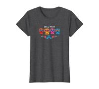 Pixar Coco Full Color Logo T-Shirt, Damen, Anthrazit Meliert, 3XL