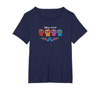 Pixar Coco Full Color Logo T-Shirt, Damen Große Größen, Marineblau, 4X