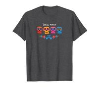 Pixar Coco Full Color Logo T-Shirt, Herren, Anthrazit Meliert, XL