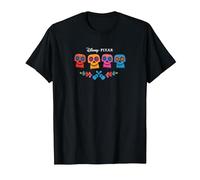 Pixar Coco Full Color Logo T-Shirt, Herren, Schwarz, 6XL
