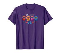 Pixar Coco Full Color Logo T-Shirt, Herren, Violett, L