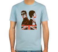 Pixda T-Shirt Liam & Noel Gallagher ::: Farbauswahl: SkyBlue, Sand oder weiß ::: Größen: S-XXL