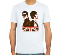 Pixda T-Shirt Liam & Noel Gallagher ::: Farbauswahl: SkyBlue, Sand oder weiß ::: Größen: S-XXL