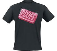 Pixies - WASH UP Black T-Shirt, Front & Back Print Medium Graphic Mens T Shirt - Unisex 100% Cotton Size 3XL