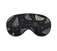 Pizza Sternbild Augenmaske, Seitenschlafmaske, leichte Augenbinde, Schlafmaske, Nasenpolster und Gummiband für Kinder, Frauen und Männer