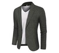PJ Paul Jones Blazer mit Fischgrätenmuster, britische Wollmischung, Sportmantel, Grüner Hahnentritt, S