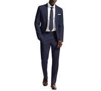 PJ PAUL JONES Herren Anzug 2 Teilig Slim Fit Modern Suits | Klassisch Einfarbig Herrenanzug | Anzug-Set für Business Smoking Party | Sakko Hose Hochzeitsanzug mit 2 Knöpfe