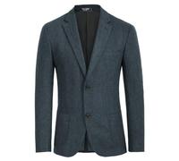PJ Paul Jones Herren-Blazer aus Tweed, Vintage-Wollmischung, Fischgrätenmuster, Sportmantel mit Zwei Knöpfen, Marineblau, L