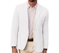 PJ PAUL JONES Herren Casual Slim Fit Leinen Jacke Leichtgewicht 2 Knopf Blazer Sporty Slim fit Leisure Blazer