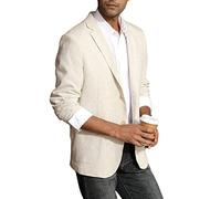 PJ PAUL JONES Herren Casual Slim Fit Leinen Jacke Leichtgewicht 2 Knopf Blazer Sporty Slim fit Leisure Blazer