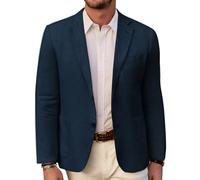 PJ PAUL JONES Herren Casual Slim Fit Leinen Jacke Leichtgewicht 2 Knopf Blazer Sporty Slim fit Leisure Blazer