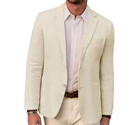 PJ PAUL JONES Herren Casual Slim Fit Leinen Jacke Leichtgewicht 2 Knopf Blazer Sporty Slim fit Leisure Blazer