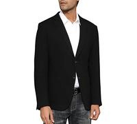 PJ PAUL JONES Herren Sakko Sportlich Freizeit Blazer Regular Fit 2 Knopf Business Anzugjacke (Schwarz, 3XL)
