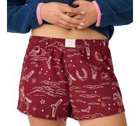PJ Salvage Damen-Flanell-Pyjama, kurze Unterseite, Port, X-Large