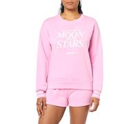 PJ Salvage Damen Pyjama-Set "The Summer I Turned", bestickt, bedruckt, Sweatshirt und kurze Hose, Pink, M