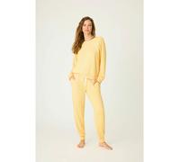 PJ Salvage Pyjama-Hose in Gelb - Größe L | Damen Loungewear