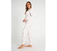 PJ Salvage Pyjama-Hose in Weiß - Größe M | Damen Loungewear