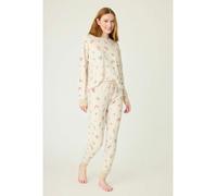 PJ Salvage Pyjama-Oberteil in Beige - Größe L | Damen Loungewear