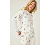 PJ Salvage Pyjama-Oberteil in Creme - Größe S | Damen Loungewear