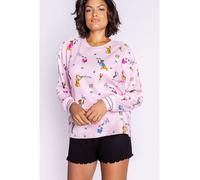 PJ Salvage Pyjama-Oberteil in Rosa - Größe M | Damen Loungewear