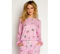 PJ Salvage Pyjama-Oberteil in Rosa - Größe S | Damen Loungewear