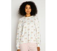 PJ Salvage Pyjama-Oberteil in Weiß - Größe L | Damen Loungewear