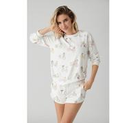PJ Salvage Pyjama-Oberteil in Weiß - Größe M | Damen Loungewear